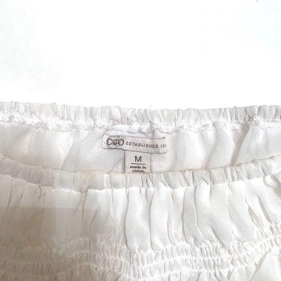 Cato Off The Shoulder Peasant Blouse - Picture 4 of 6